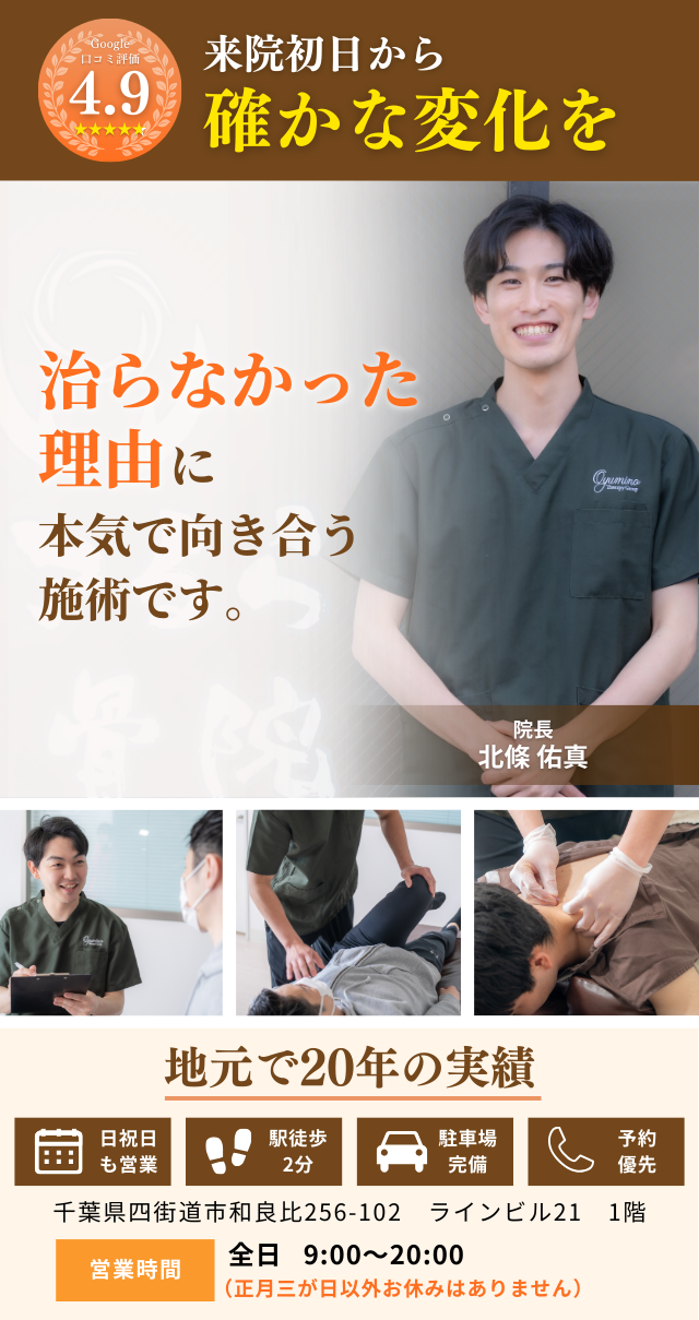 口コミNo,1　プロも通う整体_ケアるら整骨院